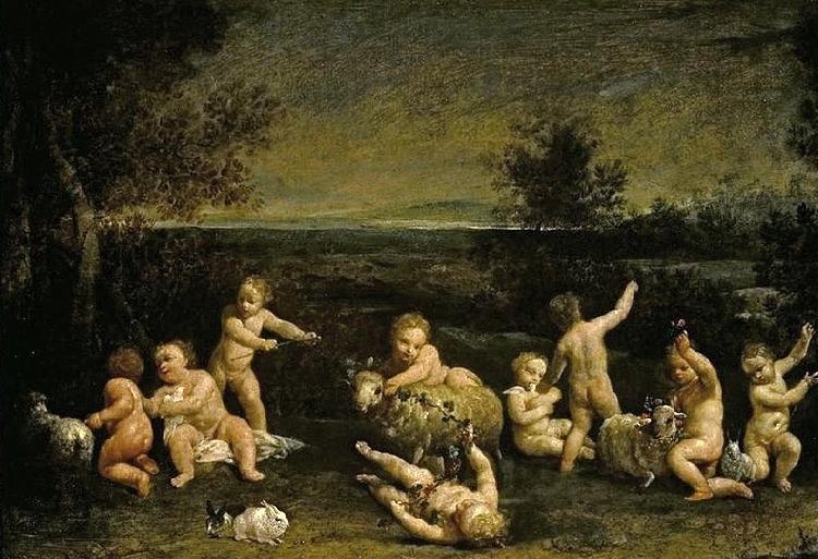 Giuseppe Maria Crespi Cupids Frollicking